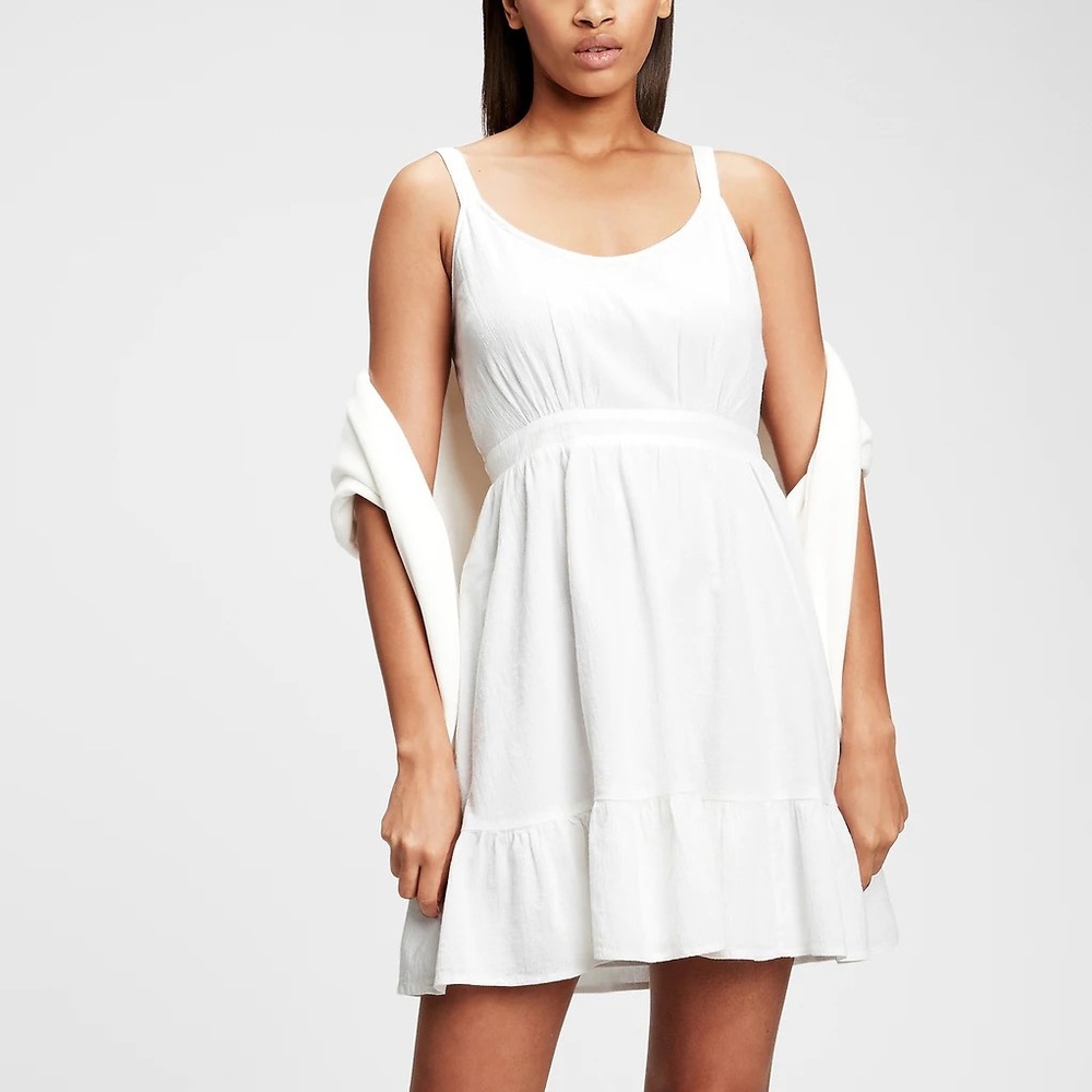Gap Scoopneck Fit & Flare Mini Dress